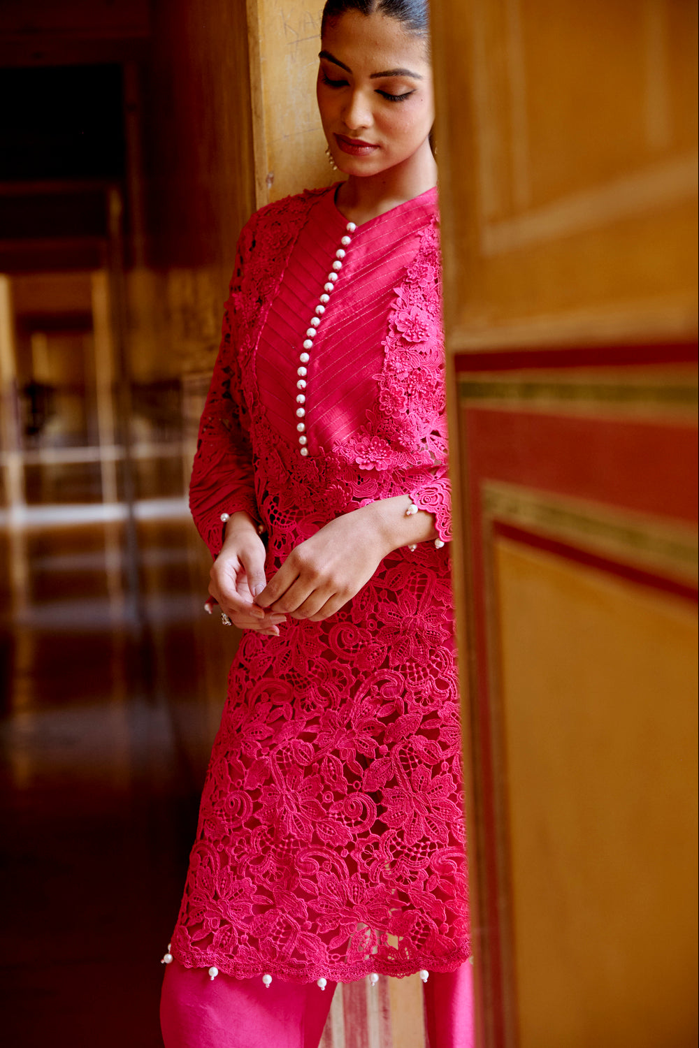 Kashvi Hot Pink Kurta Set