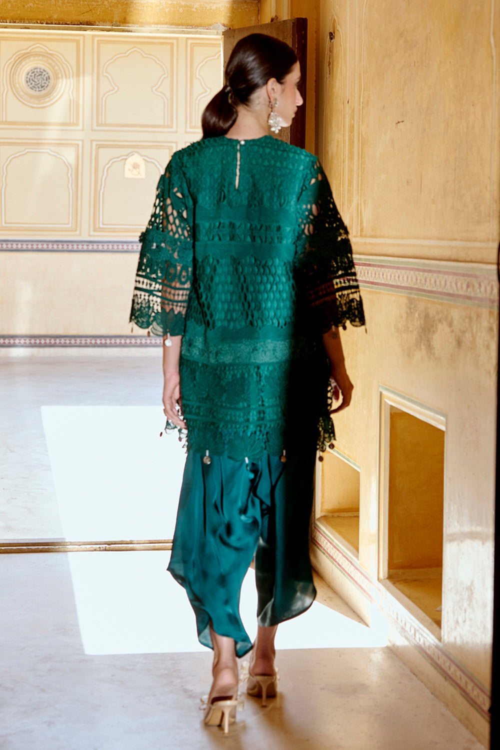 Ridhi Dongra In Our Avira Forest Green Co-ord Set