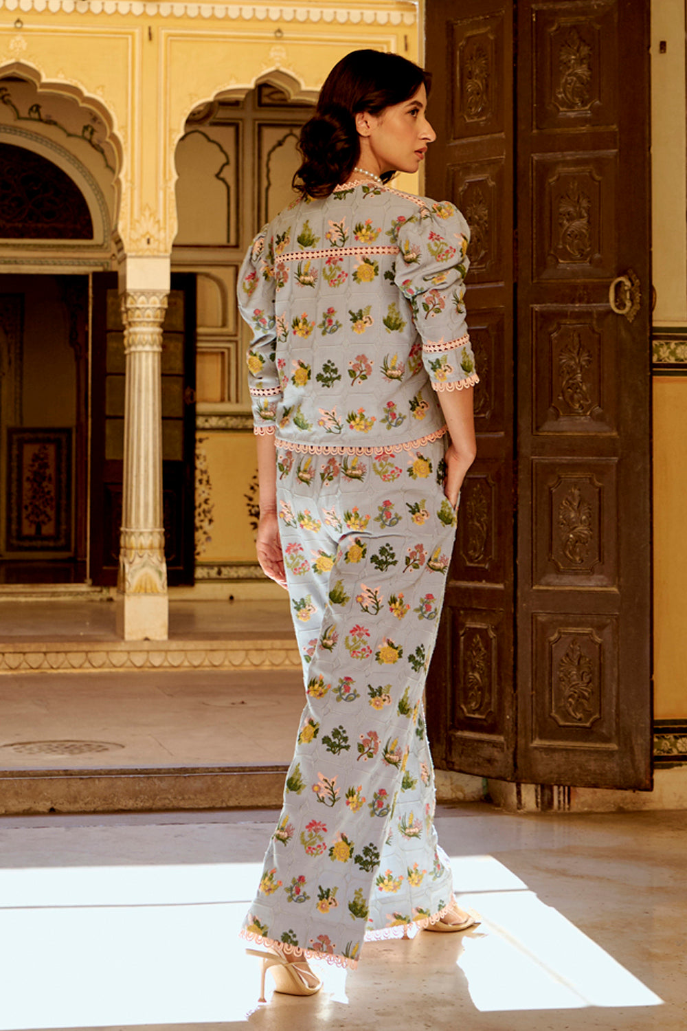 Dinaz Sky Blue Co-ord Set