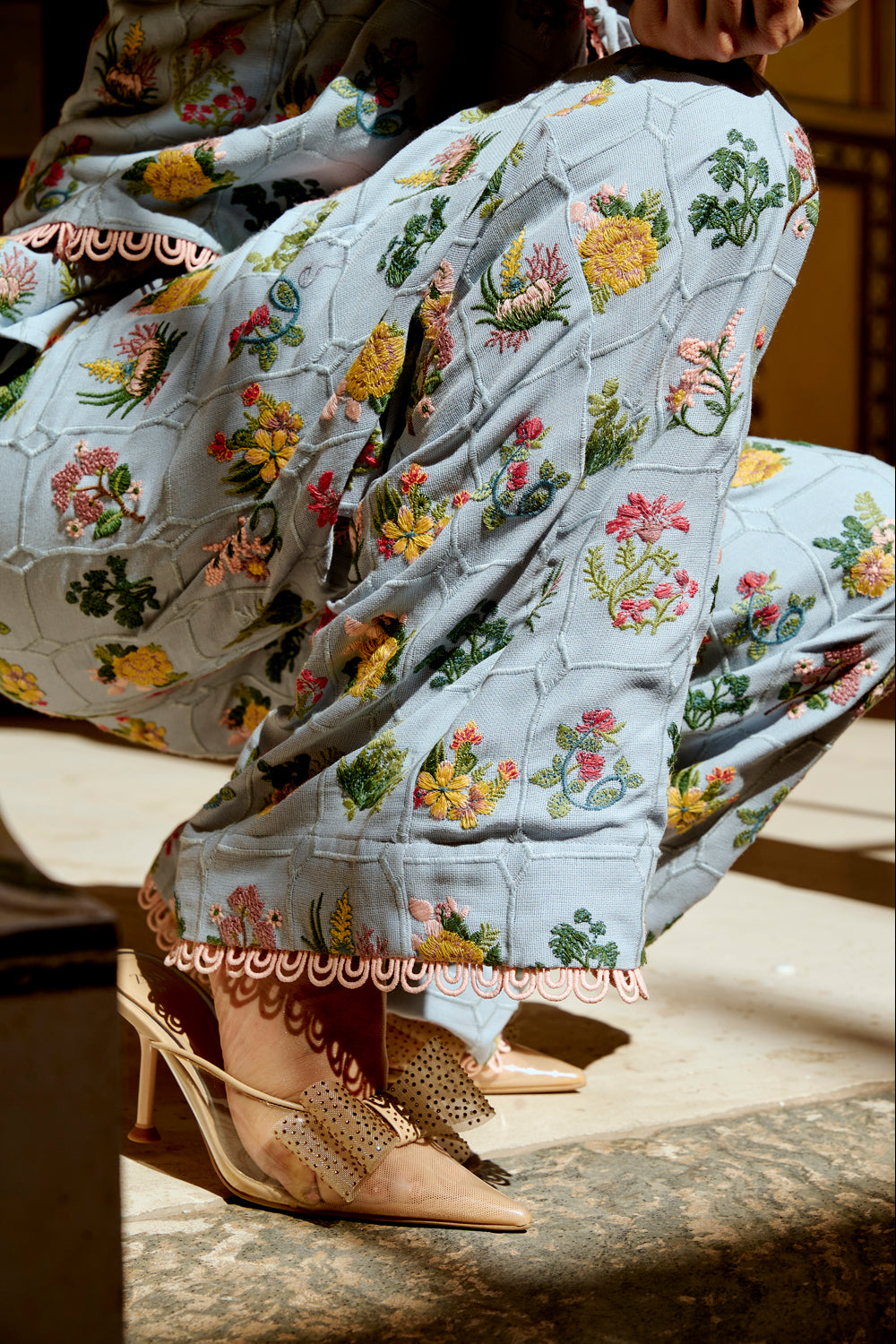 Dinaz Sky Blue Co-ord Set