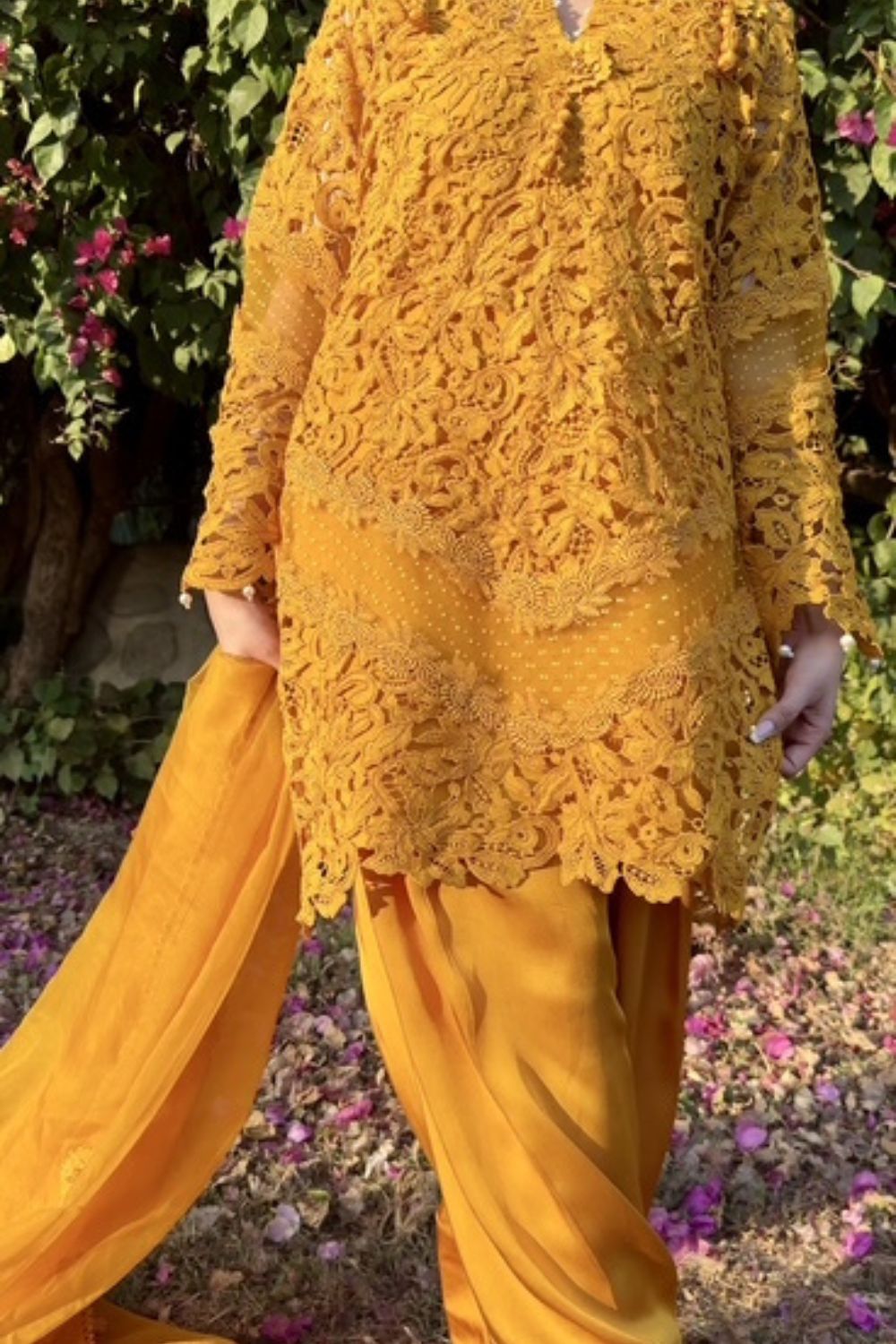 Ishita Sandhu In Our Devika Yellow Kurta Set