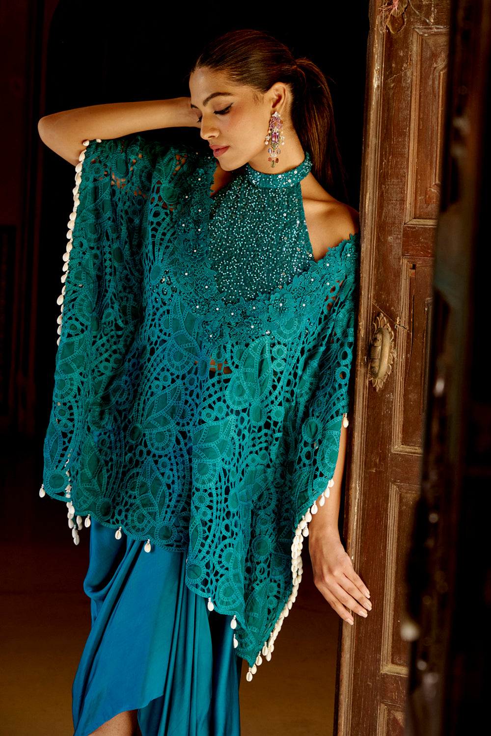 Ira Green Kaftan Set