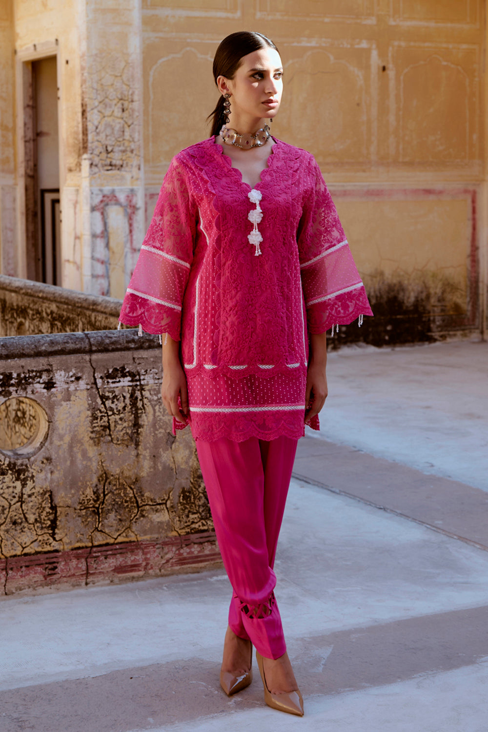 Soha Pink Kurta Set