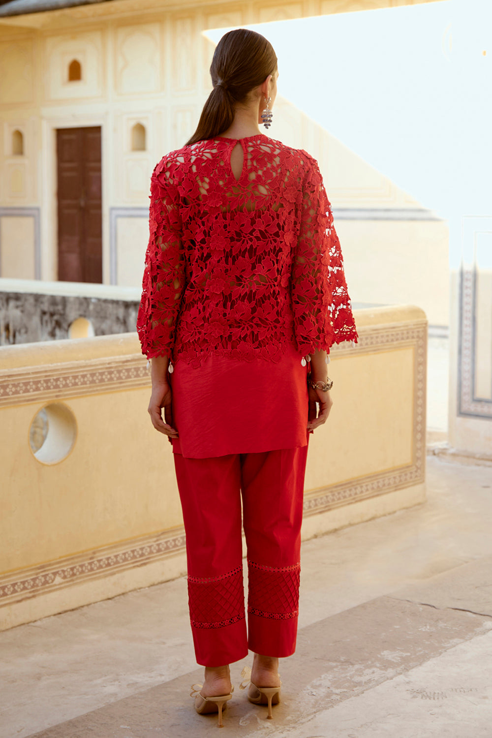 Kiara Red Kurta Set